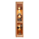 Bild 1 von Carryhome Vitrine, Kernbuche, Metall, Kernbuche, massiv, 4 Fächer, 43x203x40 cm, Typenauswahl, Beimöbel erhältlich, stehend, Beleuchtung, Esszimmer, Vitrinen