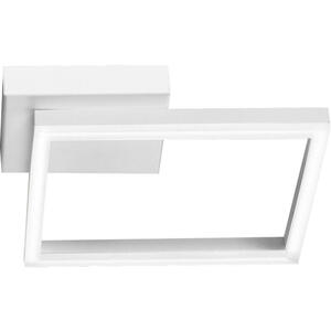 Fabas Luce Led-Wandleuchte Bard, Weiß, Metall, Kunststoff, 30x5.5 cm, DIN EN ISO 9001, Lampen & Leuchten, Leuchtenserien