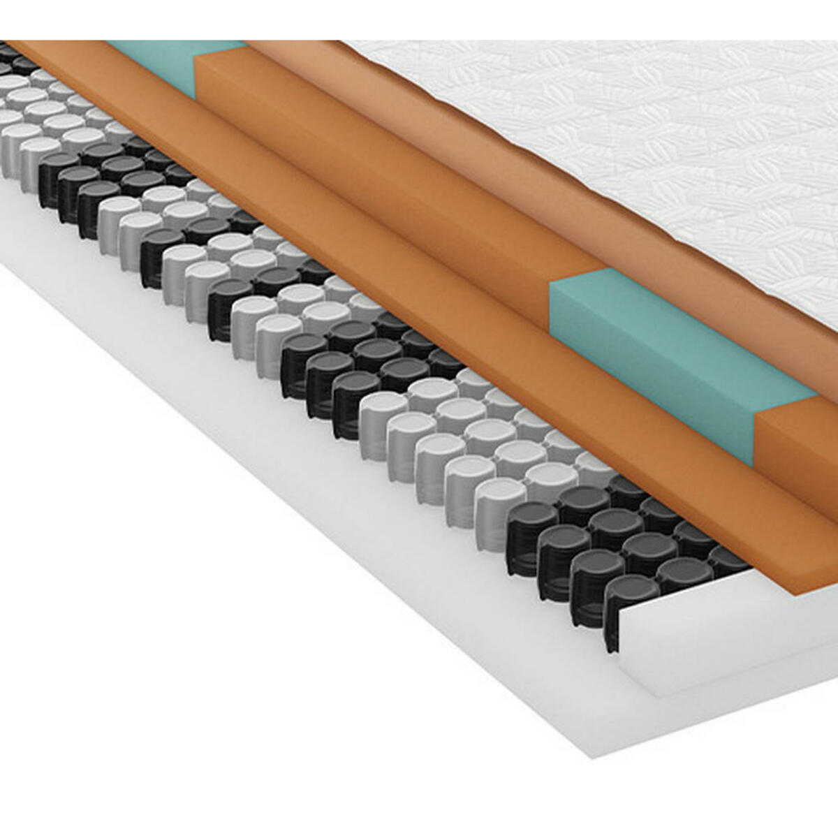 Bild 1 von Schlaraffia Gel-Taschenfederkernmatratze Primus Next 310 Tfk, Grau, Weiß, Textil, H4, 180x200 cm, Oeko-Tex® Standard 100, Härtegradauswahl, Bezug abnehmbar/waschbar, atmungsaktiv, schadstoffgeprü