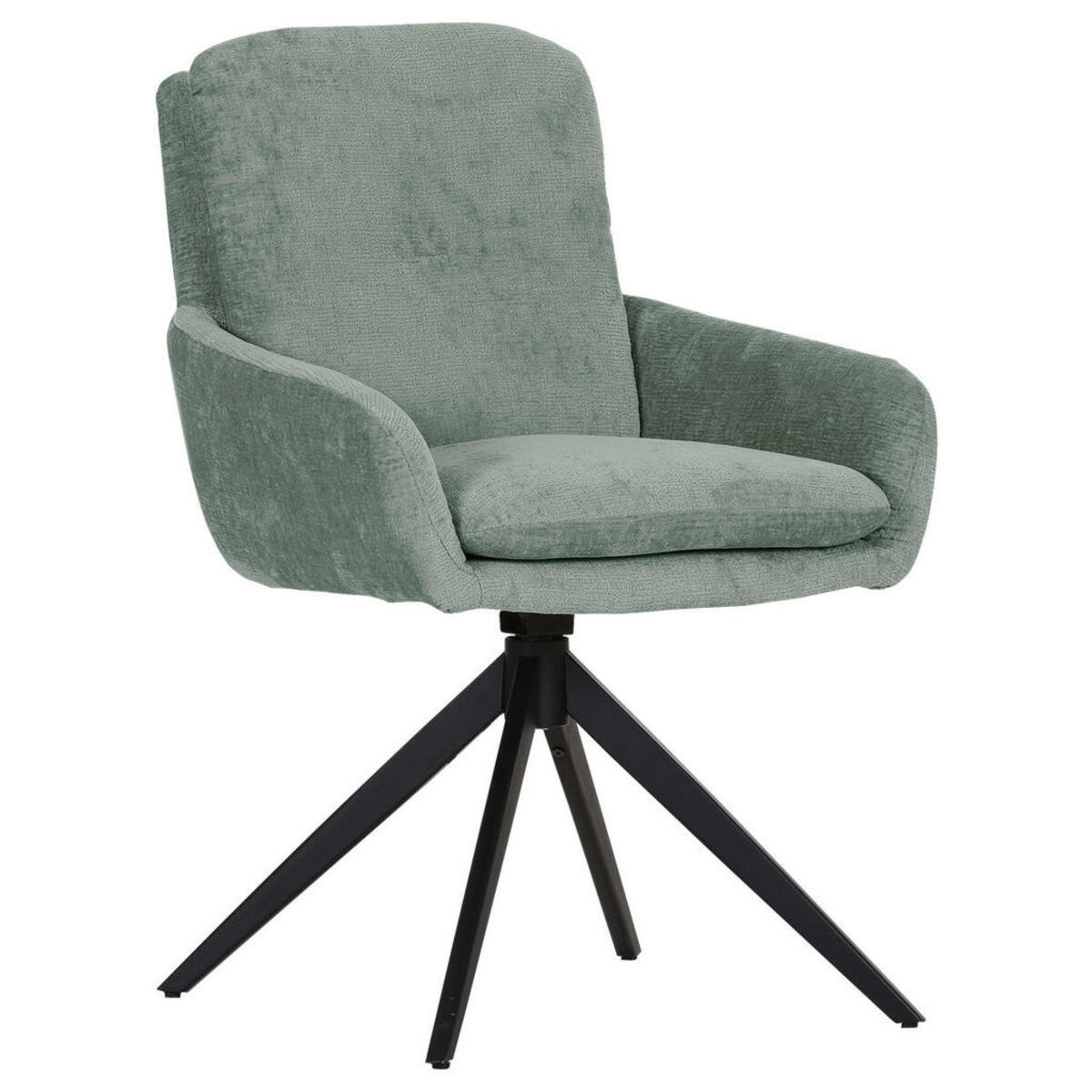 Bild 1 von Landscape Armlehnstuhl, Jadegrün, Textil, eckig, Drehkreuz, 60x89x69 cm, Sitzfläche 360° drehbar, automatische Rückholfunktion, Esszimmer, Stühle, Esszimmerstühle, Armlehnenstühle