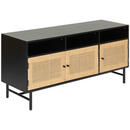 Bild 1 von Mid.you Sideboard, Natur, Schwarz, Metall, Rattan, 1 Fächer, 140x62x38 cm, Bsci, Wohnzimmer, Kommoden & Sideboards, Sideboards