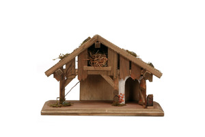 Riffelmacher Krippenstall Bozen 30 x 19 x 15 cm für 6-8 cm Figuren