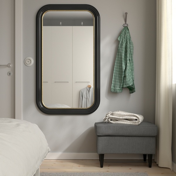 Bild 2 von ALMARÖD  Spiegel, schwarz 70x120 cm
