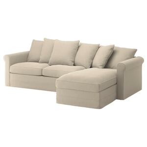 GRÖNLID  3er-Bettsofa mit Récamiere