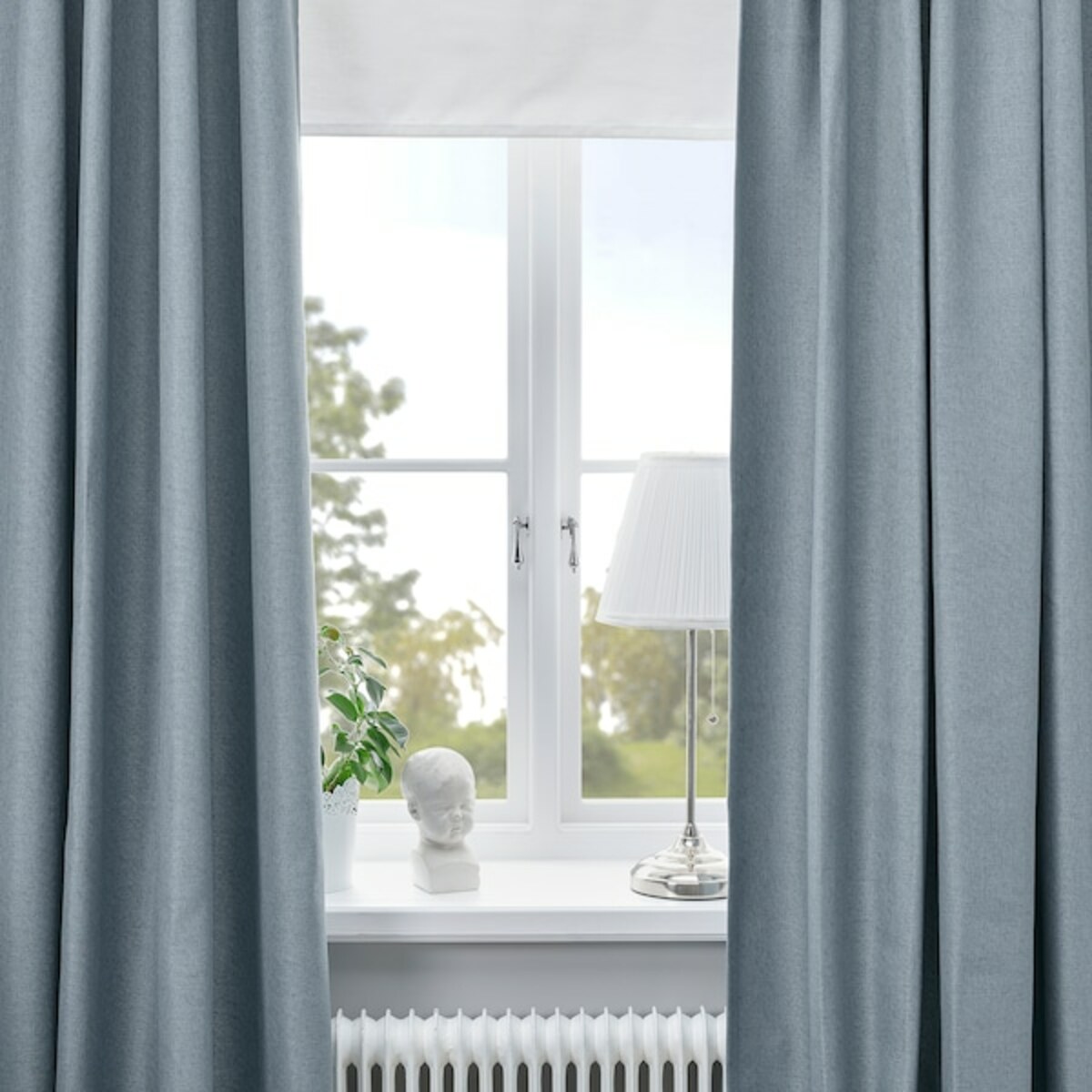 Bild 3 von ANNAKAJSA  2 Gardinenschals (abdunk.), graublau 145x300 cm