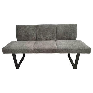 Mid.you Sitzbank, Grau, Metall, Textil, 3-Sitzer, 166x82x61 cm, Esszimmer, Bänke, Sitzbänke