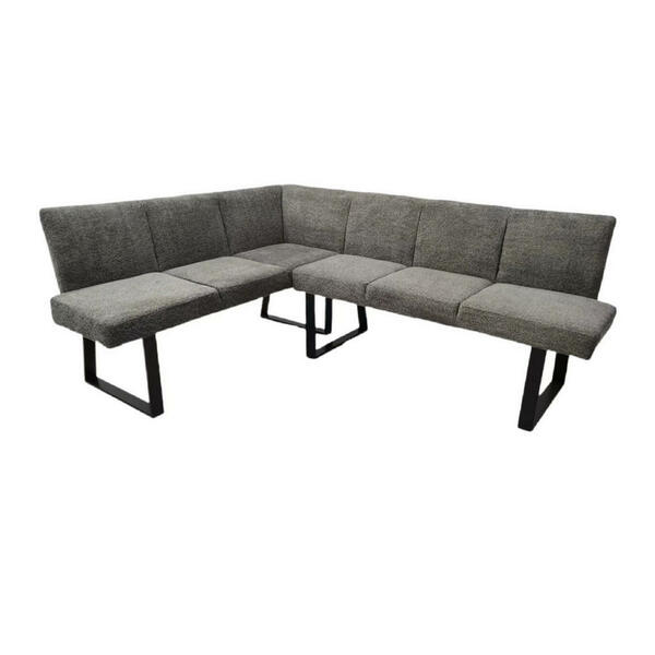 Bild 1 von Mid.you Eckbank, Grau, Metall, Textil, 5-Sitzer, L-Form, 202x160x82 cm, Esszimmer, Bänke, Eckbänke