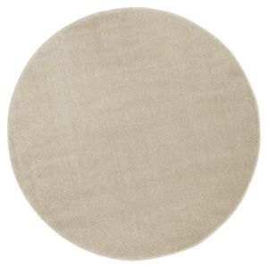 Novel Webteppich, Beige, Textil, Uni, rund, Oeko-Tex® Standard 100, für Fußbodenheizung geeignet, pflegeleicht, Teppiche & Böden, Teppiche, Runde Teppiche