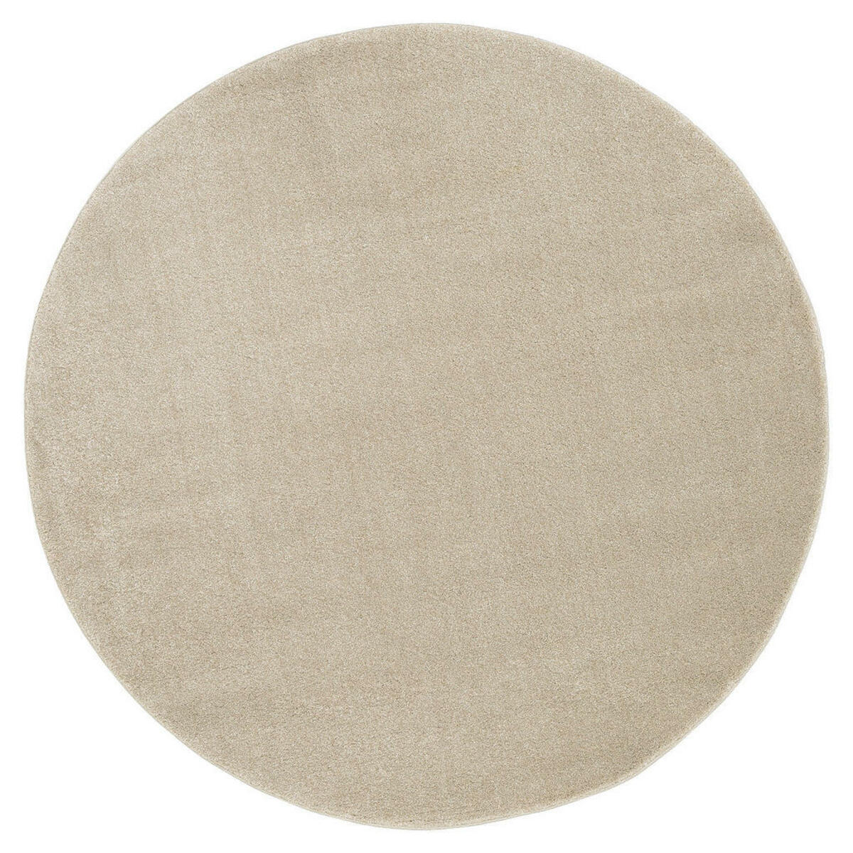 Bild 1 von Novel Webteppich, Beige, Textil, Uni, rund, Oeko-Tex® Standard 100, für Fußbodenheizung geeignet, pflegeleicht, Teppiche & Böden, Teppiche, Runde Teppiche