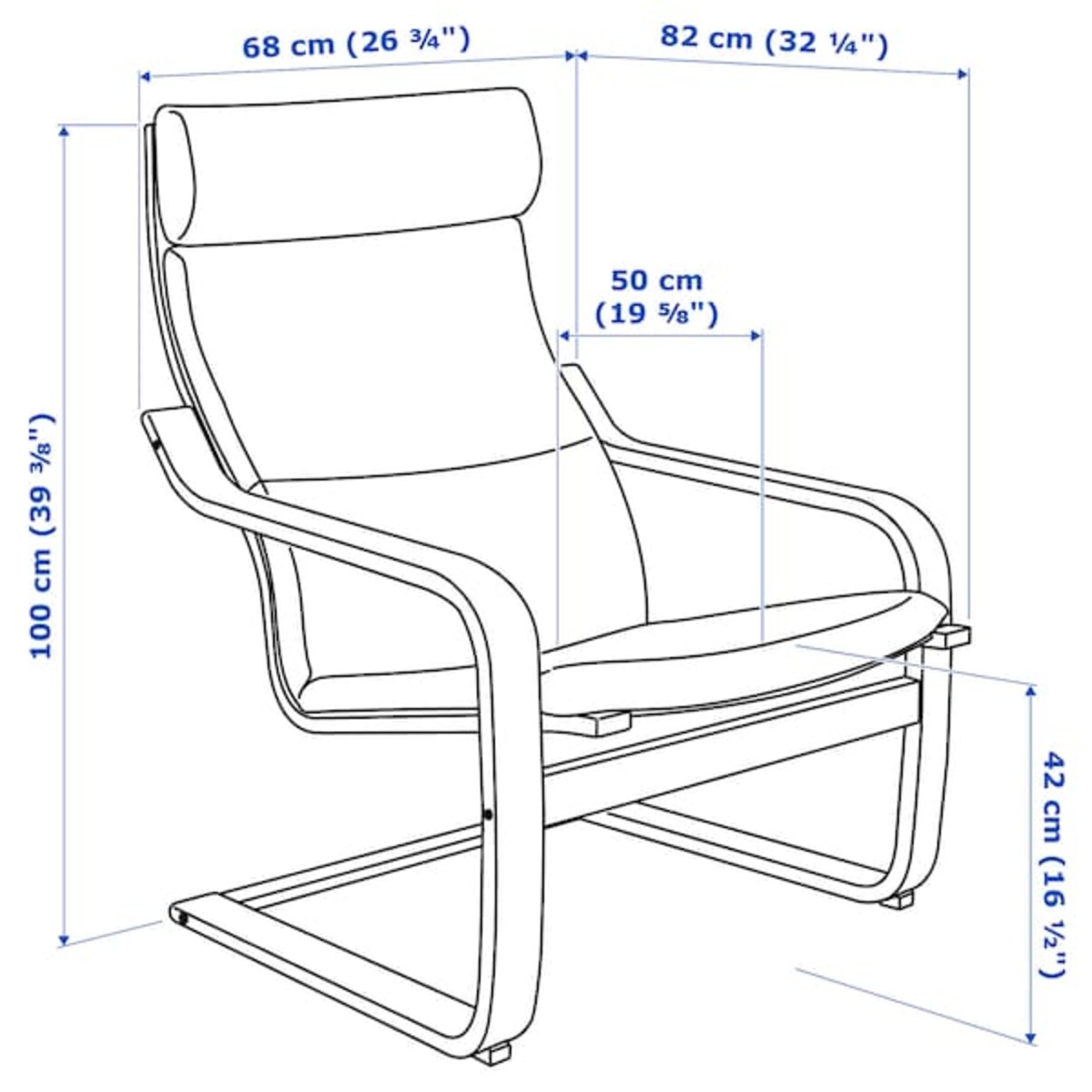 Bild 3 von POÄNG  Sessel und Hocker