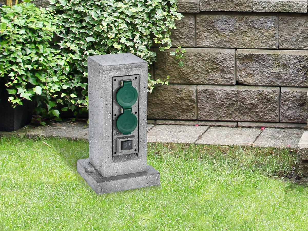 Bild 1 von Trendline Steckdosenverteiler 4-fach 3 m, H07RN-F3G1,5, steinoptik