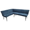 Bild 1 von Mid.you Eckbank, Blau, Braun, Metall, Textil, 5-Sitzer, L-Form, 194x154x83 cm, Esszimmer, Bänke, Eckbänke