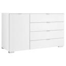 Bild 1 von Moderano Kommode, Weiß, Holzwerkstoff, 1 Fächer, 4 Schubladen, 120x77x40 cm, Blauer Engel, Goldenes M, BQ - Bündnis für Qualität, Made in Germany, DGM-Klimapakt, DGM-Emissionslabel, Typenauswahl