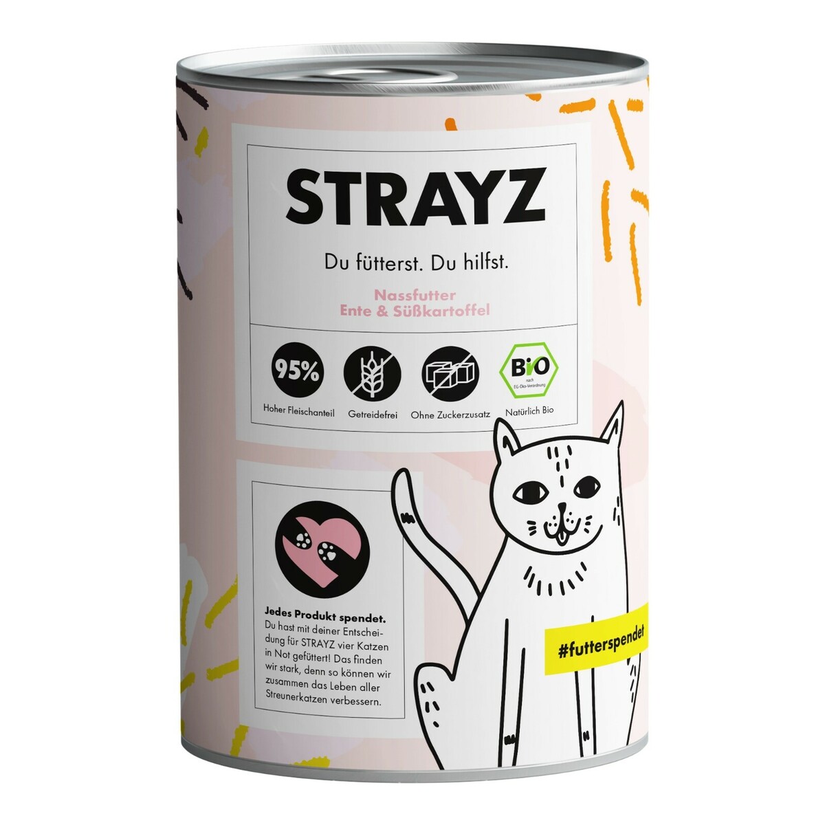 Bild 1 von STRAYZ BIO 6x400g Ente & Süßkartoffel