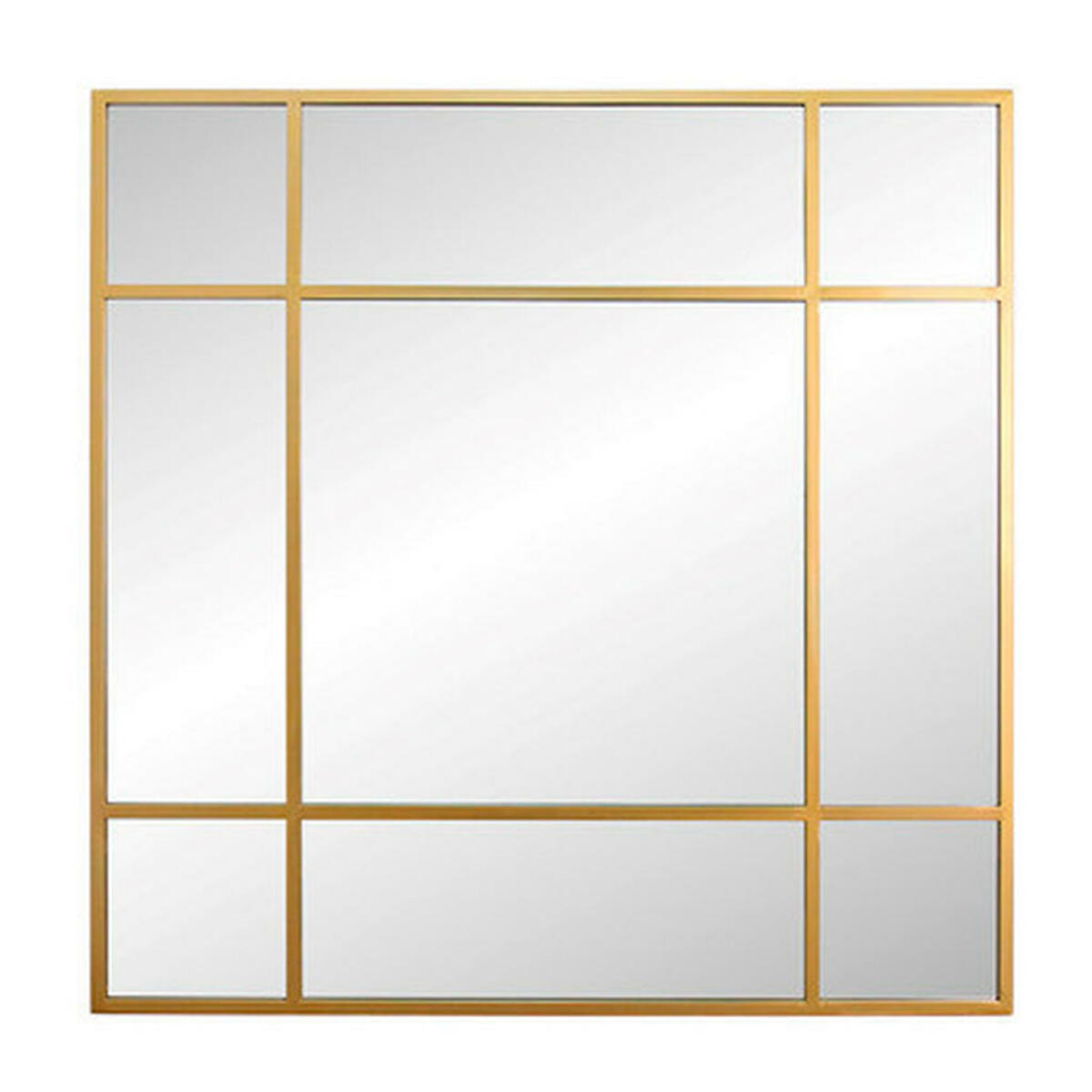 Bild 1 von Mid.you Wandspiegel, Gold, Metall, Glas, quadratisch, 120x120x3 cm, Bsci, Badezimmer, Badezimmerspiegel, Badspiegel