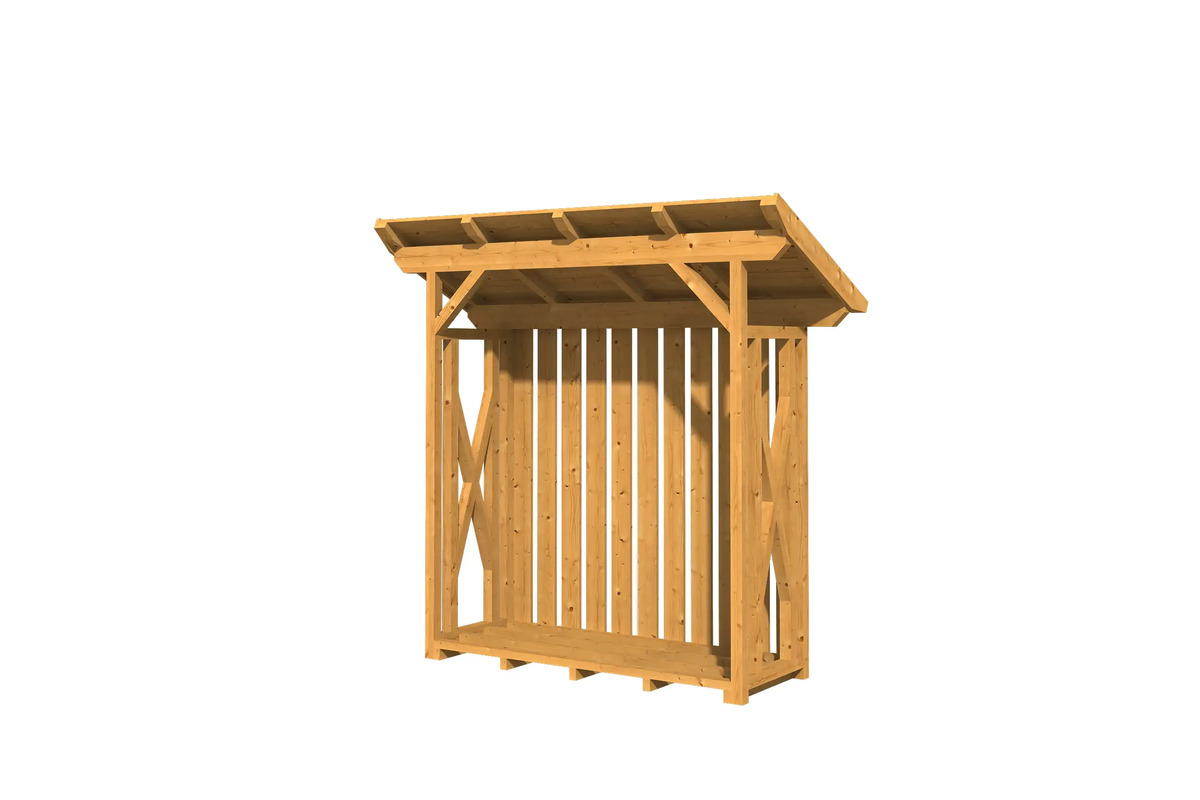 Bild 1 von SKAN HOLZ Holzunterstand Lars 1 240 x 102 cm , natur