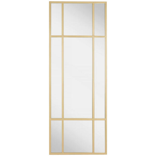 Bild 1 von Mid.you Wandspiegel, Gold, Metall, Glas, rechteckig, 60x160x3 cm, Bsci, senkrecht und waagrecht montierbar, Badezimmer, Badezimmerspiegel, Badspiegel