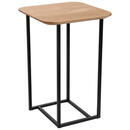 Bild 1 von Beistelltisch, Schwarz, Wildeiche, Holz, Metall, Wildeiche, massiv, quadratisch, eckig, 40x60 cm, einfacher Aufbau, Wohnzimmer, Wohnzimmertische, Beistelltische, Beistelltische Metall
