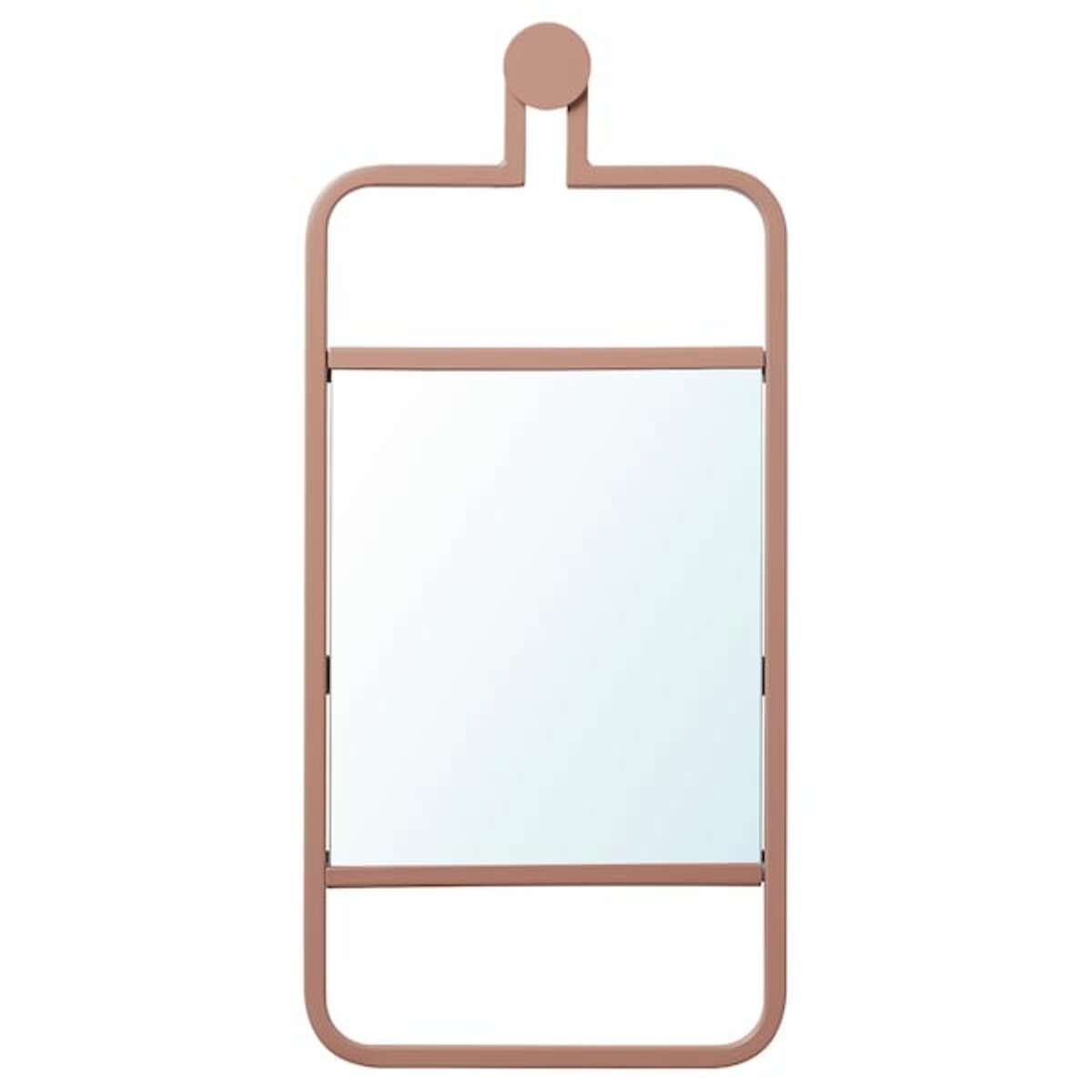 Bild 1 von GRANVÅG  Spiegel, Wandaufhängung/rosa 22x48 cm