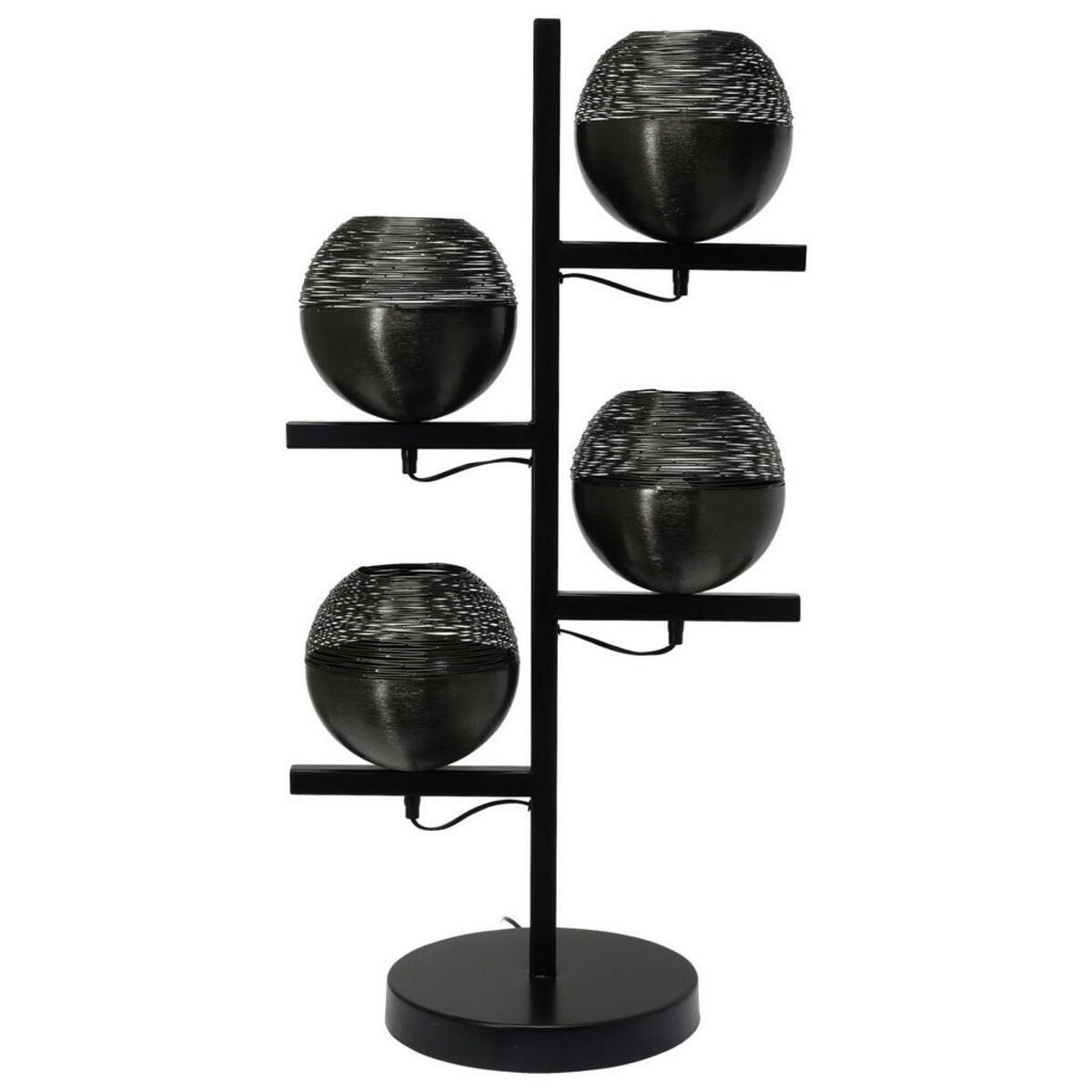 Bild 1 von Mid.you Stehleuchte, Schwarz, Metall, 31x39x92 cm, Lampen & Leuchten, Innenbeleuchtung, Stehlampen, Stehlampen