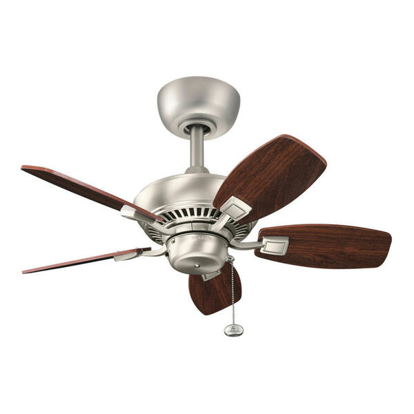 Bild 1 von Deckenventilator Elstead Canfield, Metall, 38 cm, Grüner Punkt, RoHS, Fernbedienung, Sommerbetrieb, Winterbetrieb, Freizeit, Heizen & Kühlen, Ventilatoren