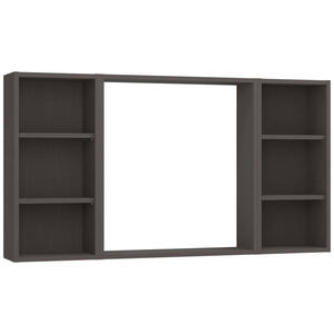 Mid.you Wandspiegel, Grau, Glas, rechteckig, 120x64x18 cm, Made in Germany, Badezimmer, Badezimmerspiegel, Badspiegel