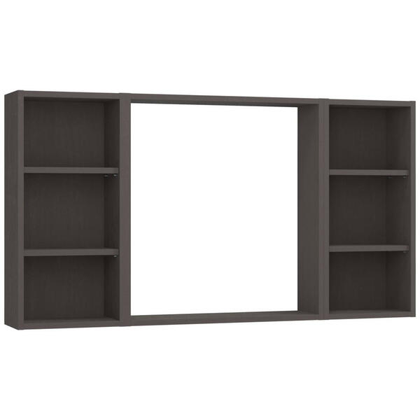 Bild 1 von Mid.you Wandspiegel, Grau, Glas, rechteckig, 120x64x18 cm, Made in Germany, Badezimmer, Badezimmerspiegel, Badspiegel