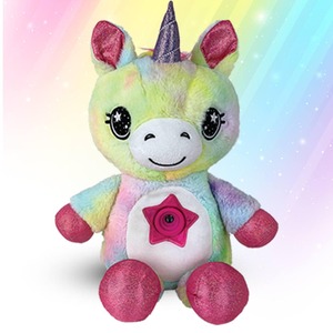 Star Belly Dream Lites Nachtlicht-Plüschtier  - Rainbow Unicorn