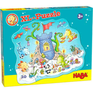 XL-Puzzle Drache Funkelfeuer – Puzzle Party HABA 305466 Bunt