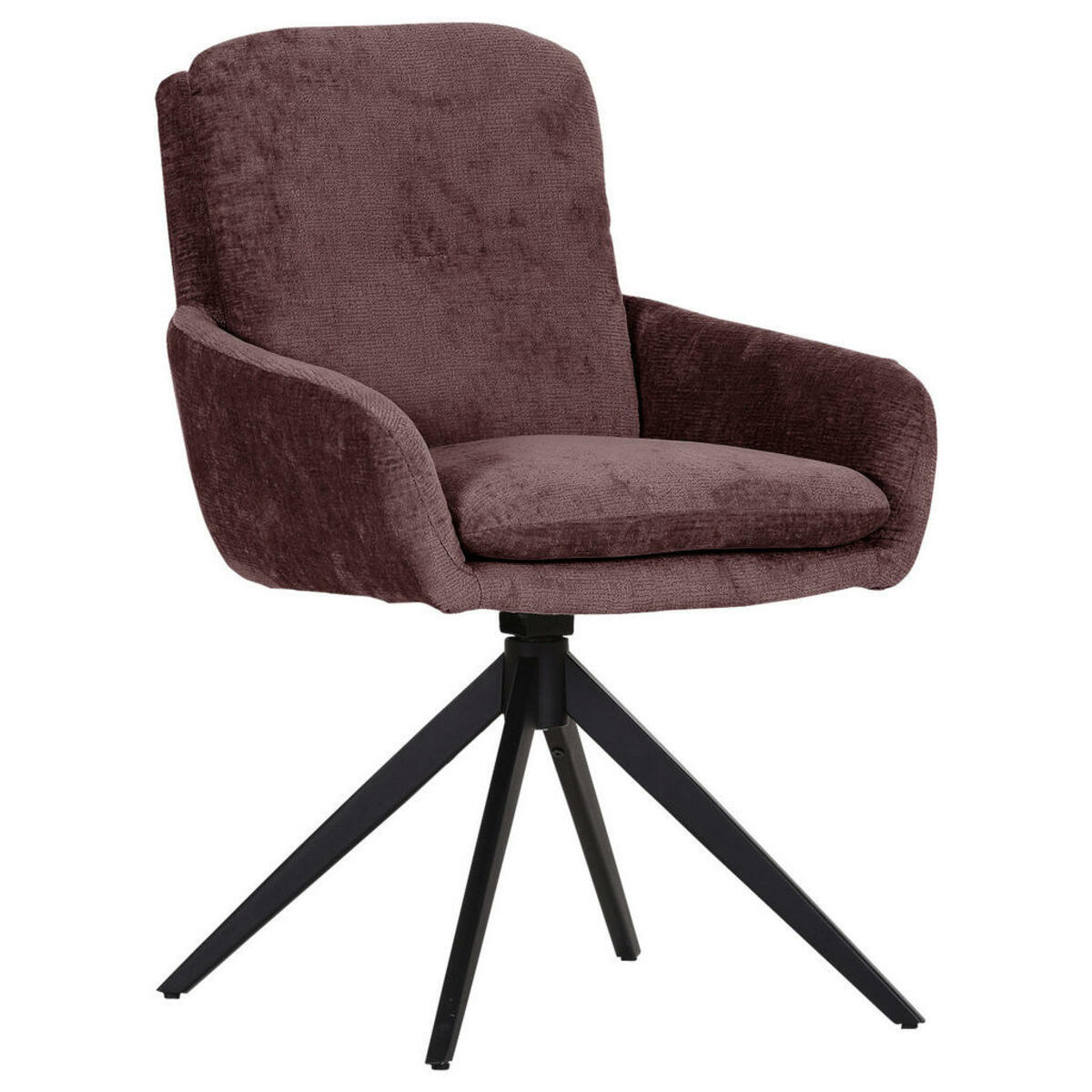 Bild 1 von Landscape Armlehnstuhl, Braun, Textil, eckig, Drehkreuz, 60x89x69 cm, Sitzfläche 360° drehbar, automatische Rückholfunktion, Esszimmer, Stühle, Esszimmerstühle, Armlehnenstühle