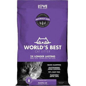 WORLD'S BEST Cat Litter Multiple Lavendel 12,7 kg