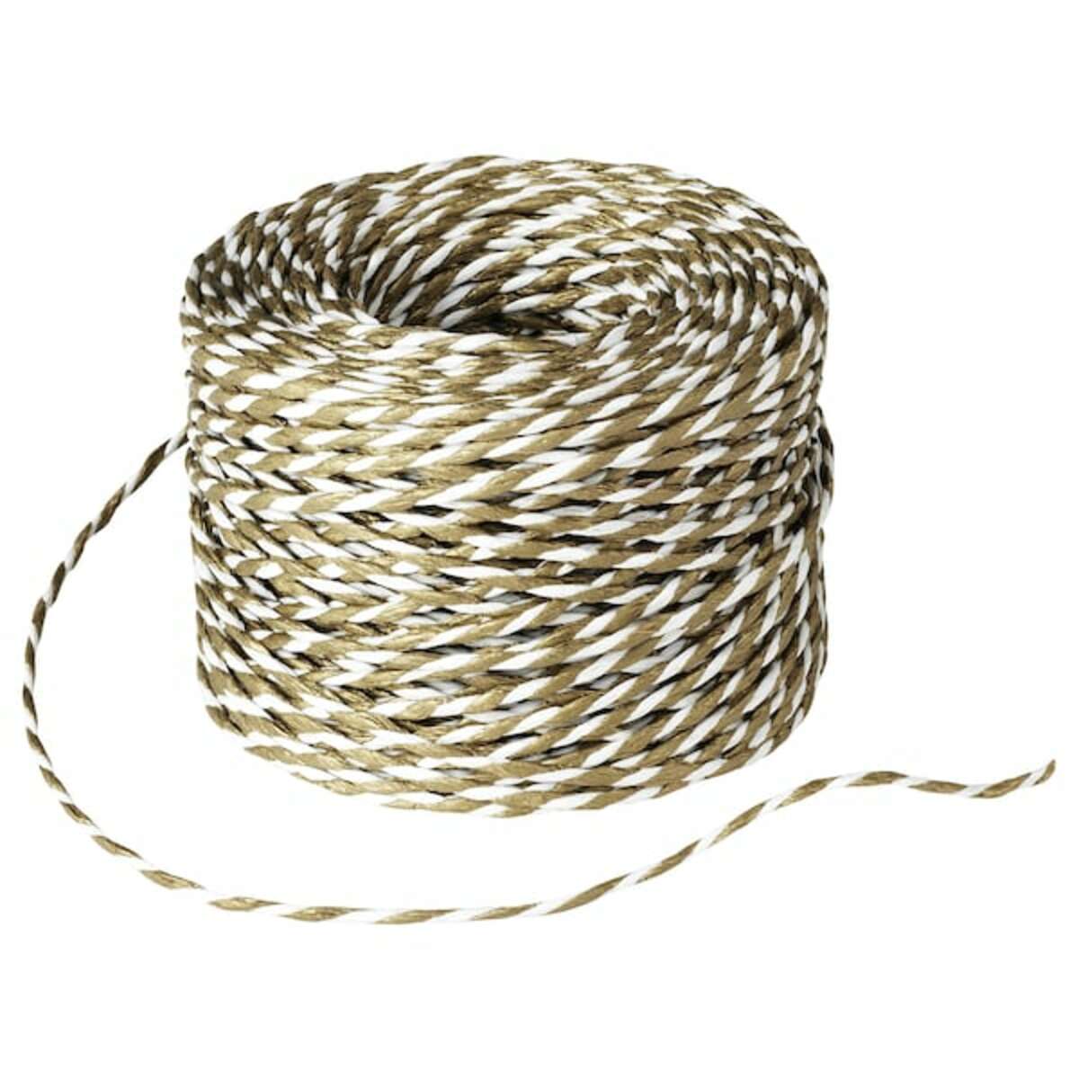 Bild 1 von VINTERFINT  Geschenkband, weiß/goldfarben 40 m