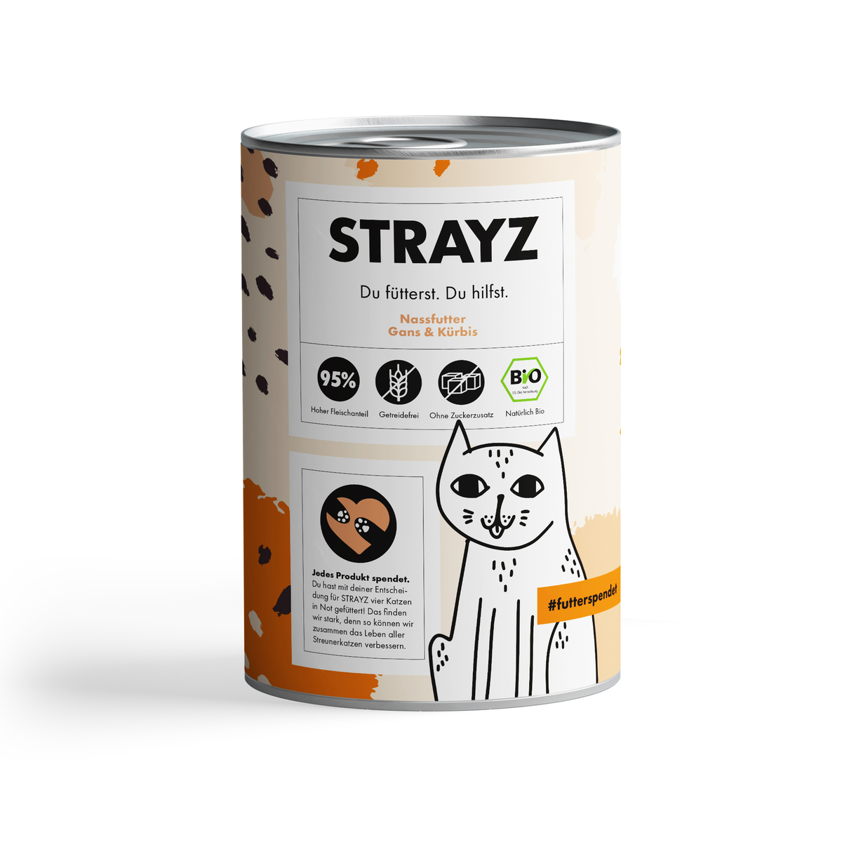 Bild 1 von STRAYZ BIO 6x400g Gans & Kürbis