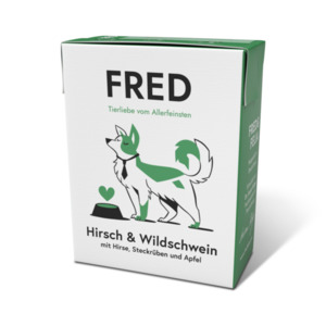 Fred & Felia FRED 10x390g Hirsch & Wildschwein mit Hirse