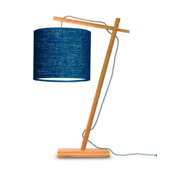 Bild 1 von Good & Mojo Tischleuchte Good&Mojo,Blau, Holz, Bambus, 18x46 cm, LED-Leuchtmittel austauschbar, Lampen & Leuchten, Innenbeleuchtung, Tischlampen, Tischlampen