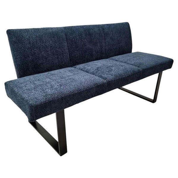 Bild 1 von Mid.you Sitzbank, Dunkelblau, Metall, Textil, 3-Sitzer, 166x82x61 cm, Esszimmer, Bänke, Sitzbänke