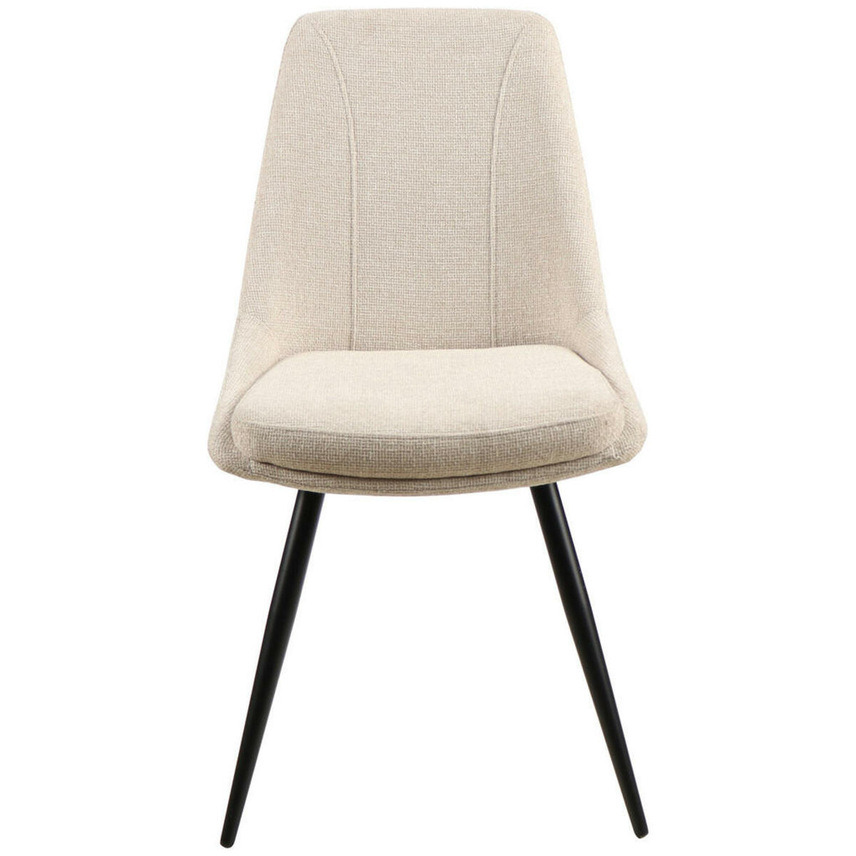 Bild 1 von Mid.you Armlehnstuhl, Beige, Holz, Metall, Textil, Pappel, Sperrholz, konisch, 49x88x59 cm, Esszimmer, Stühle, Armlehnenstühle
