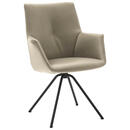 Bild 1 von Dieter Knoll Armlehnstuhl, Schwarz, Schlamm, Metall, Leder, Echtleder, Semi-Anilinleder, Rundrohr, 65x91x63 cm, Beinauswahl, Lederauswahl, Typenauswahl, Esszimmer, Stühle, Armlehnenstühle