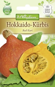 N.L.Chrestensen Saatgut Hokkaido-Kürbis ca. 3 bis 5 Pflanzen