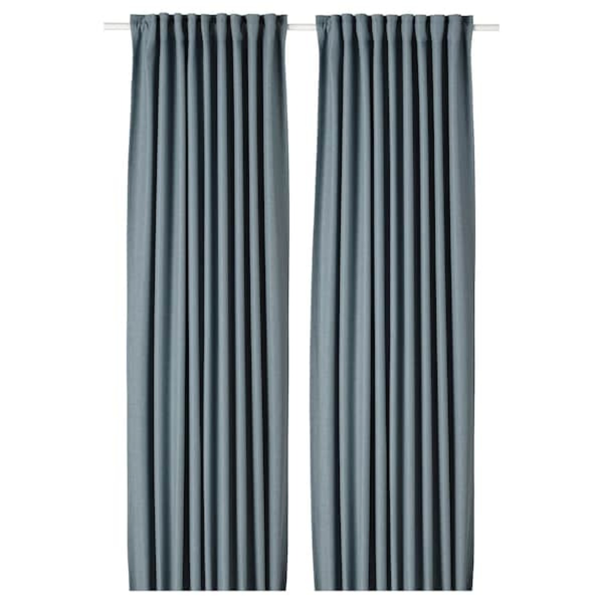 Bild 1 von ANNAKAJSA  2 Gardinenschals (abdunk.), graublau 145x300 cm