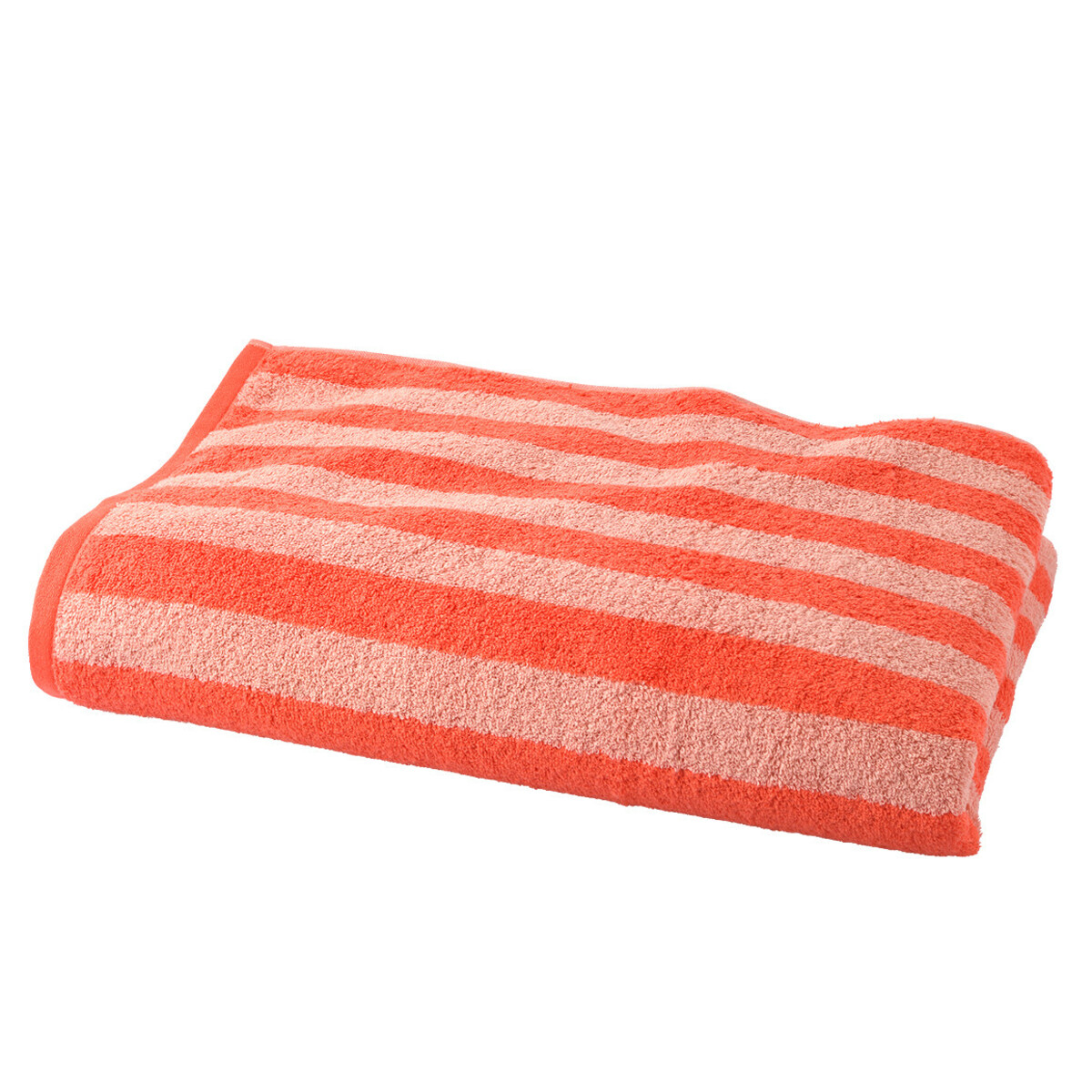 Bild 1 von Duschtuch im Streifen-Dessin APRICOT / ROSA