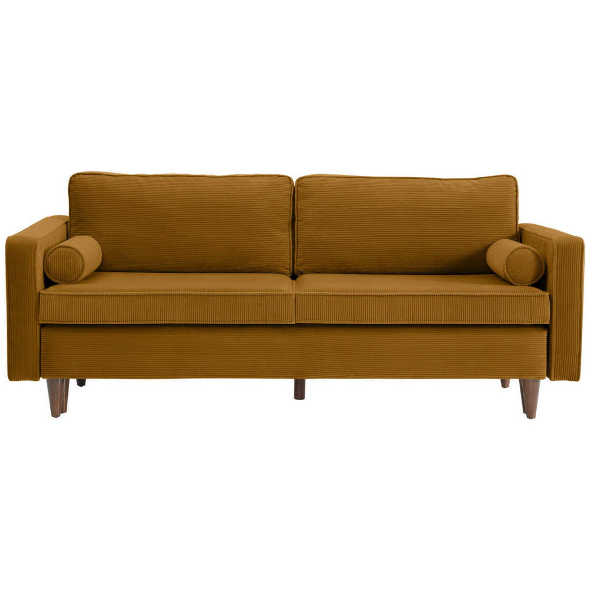 Bild 1 von Livetastic Schlafsofa, Currygelb, Textil, Buche, massiv, 3-Sitzer, Füllung: Komfortschaum,Faserbällchen, Komfortschaum, 208x78x96 cm, Liegefunktion, Rücken echt, Kinder & Jugendmöbel, Jugendmöbe