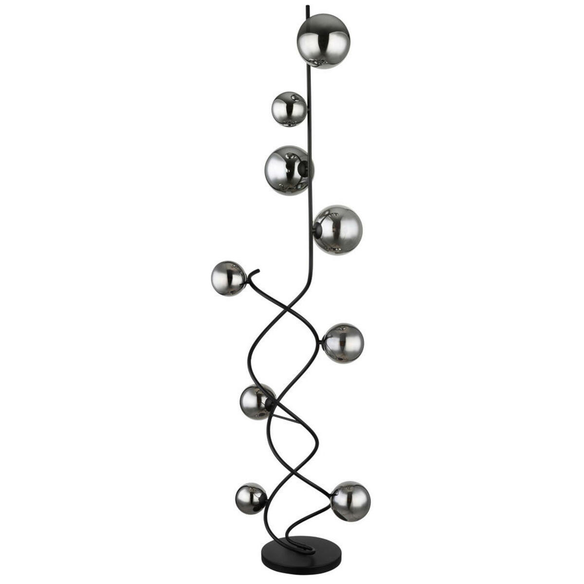 Bild 1 von Globo Led-Stehleuchte, Schwarz, Glas, F, 40x162 cm, Fußschalter, Lampen & Leuchten, Innenbeleuchtung, Stehlampen