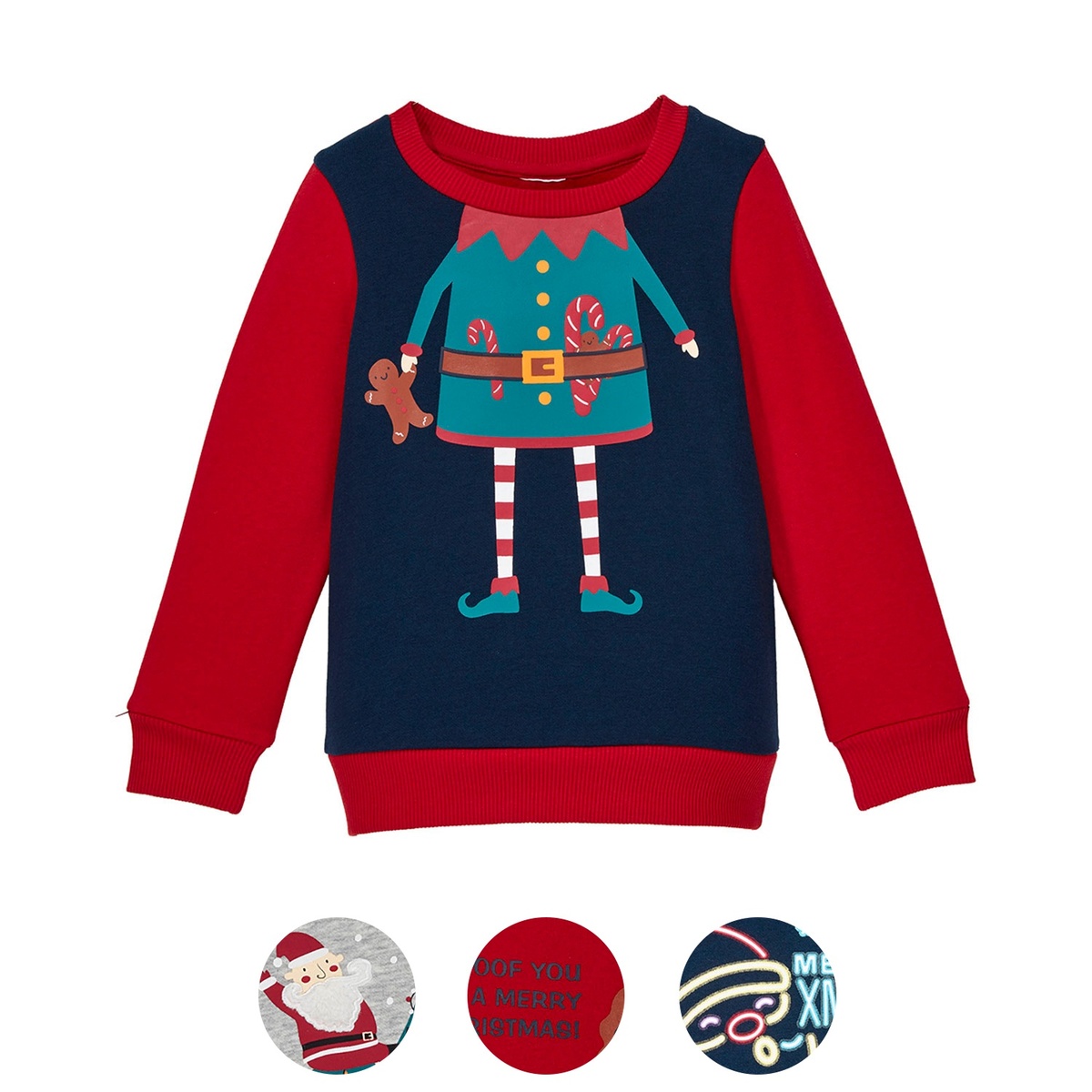 Bild 1 von LILY & DAN Kinder Weihnachtssweatshirt