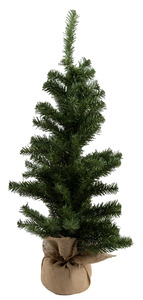 Mini Weihnachtsbaum im Jutesack 90 cm