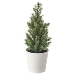 VINTERFINT  Topfpflanze, künstlich/mit Topf, drinnen/draußen/Weihnachtsbaum grün 6 cm
