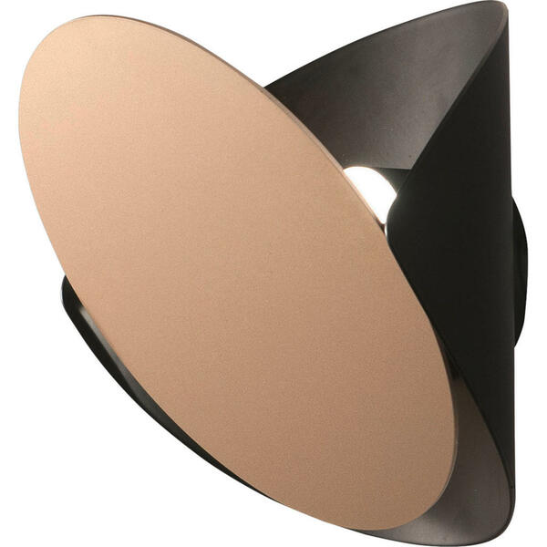 Bild 1 von Fabas Luce Led-Wandleuchte Shield, Schwarz, Gold, Metall, 13.5x22 cm, DIN EN ISO 9001, schwenkbar, Lampen & Leuchten, Leuchtenserien