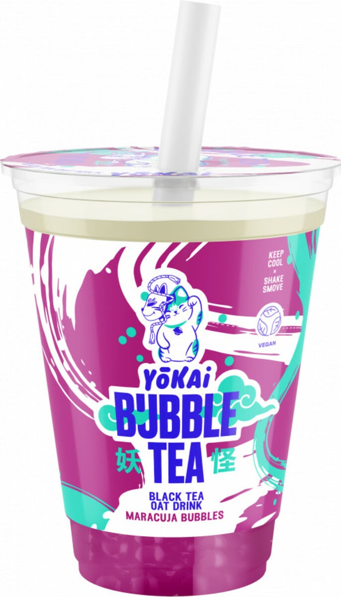 Bild 1 von Yokai Bubble Tea Black Tea Oat Maracuja Bubbles0,4L