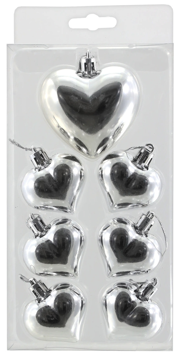 Cuore Decorativo Da Appendere In Acciaio Inox 18 Cm – Ciondolo Argentato Per Finestre, Rami E Albero Di Natale (375 G)