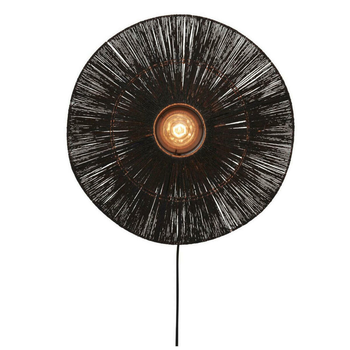 Bild 1 von Good & Mojo Wandleuchte Good&Mojo,Schwarz, rund,rund, 14x55x55 cm, LED-Leuchtmittel austauschbar, Lampen & Leuchten, Innenbeleuchtung, Wandleuchten